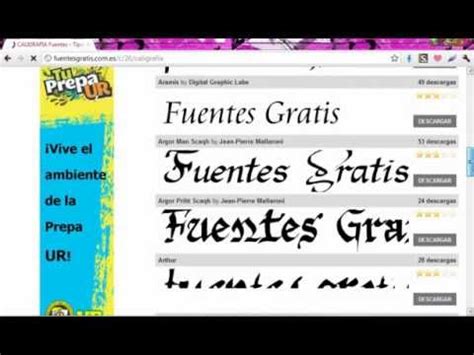 Como descargar fuentes gratis..!!!..para todos los ...