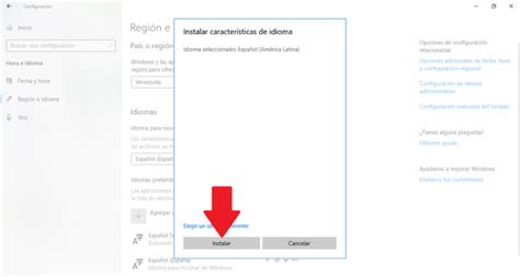 Como descargar idioma español España para Windows 10 ...