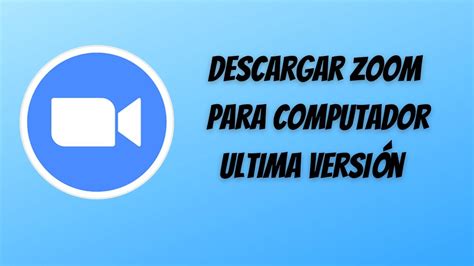 Como Descargar ZOOM Para Computador  PC  Gratis 2021 2022   YouTube