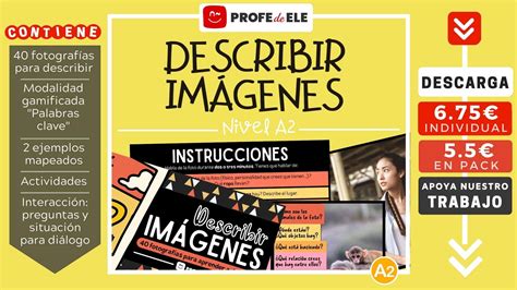 ¿Cómo describir imágenes en español? Nivel A2 » ProfeDeELE.es