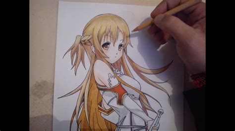 COMO DIBUJAR A ASUNA   SWORD ART ONLINE / how to draw ...