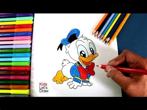 Cómo dibujar a Bebe Pato Donald  Mickey Mouse  | How to ...