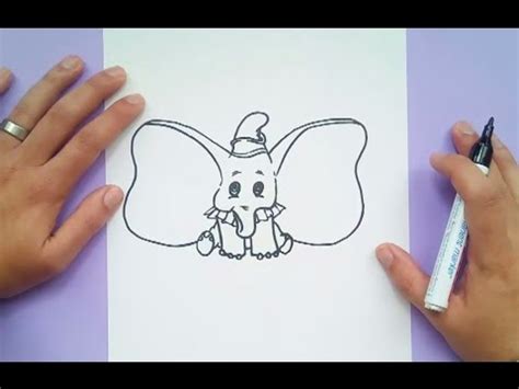 Como dibujar a Dumbo paso a paso   Dumbo | How to draw ...