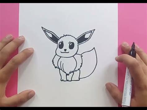 Como dibujar a Eevee paso a paso   Pokemon | How to draw ...