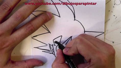 Cómo dibujar a Goku paso a paso a lápiz y rotulador ...
