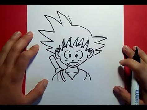 Como dibujar a Goku paso a paso   Dragon ball | How to ...