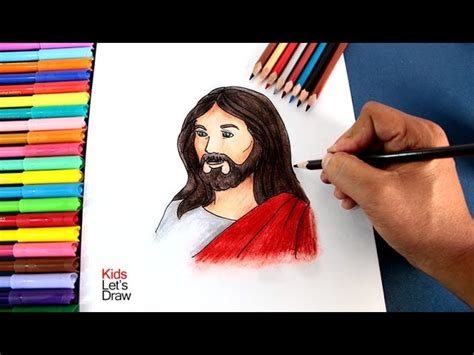 Cómo dibujar a JESÚS paso a paso  fácil , How to draw Jesus  Holy Week