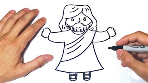 Cómo dibujar A Jesus 】 Paso a Paso Muy Fácil 2022   Dibuja Fácil