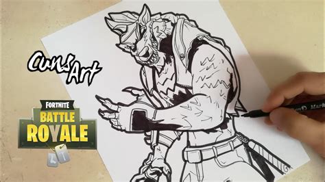 COMO DIBUJAR A LOBUNO | FORTNITE | how to draw werewolf ...