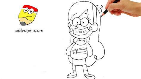 Cómo dibujar a Mabel  Gravity falls  a lápiz fácil paso a paso | How to ...