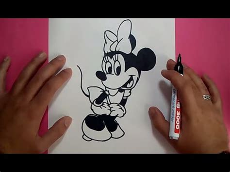 Como dibujar a Minnie Mouse paso a paso   Disney | How to draw Minnie ...