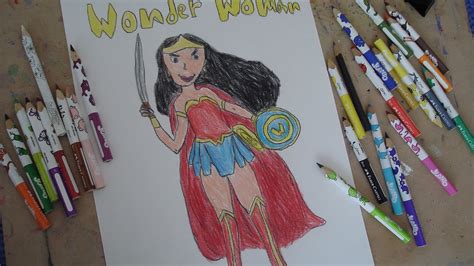 Cómo dibujar a Mujer Maravilla. Dibujo de Wonder Woman ...