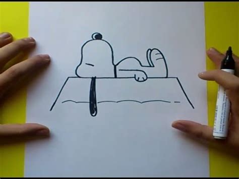 Como dibujar a Snoopy paso a paso 2 | How to draw Snoopy 2 ...