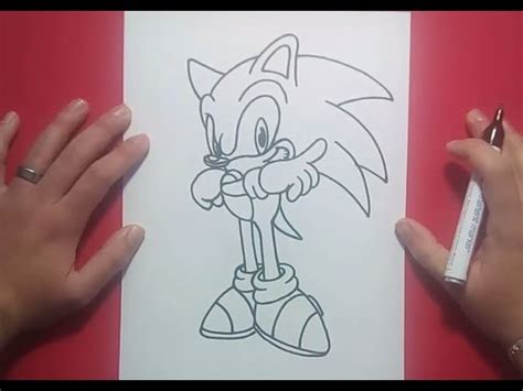 Como dibujar a Sonic paso a paso 2   Sonic | How to draw ...