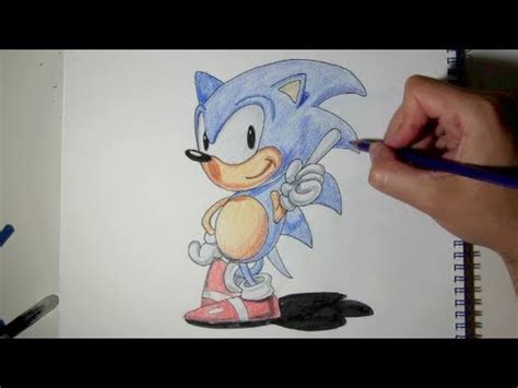 Cómo dibujar a Sonic paso a paso con lápices   Dibujos ...