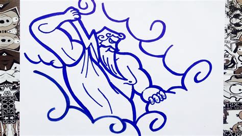 Como dibujar a Zeus | how to draw zeus | como desenhar zeus   YouTube