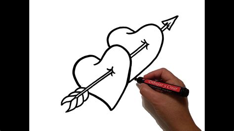 Como Dibujar Corazones Flecha San Valentin / How to draw ...