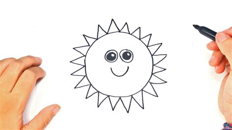 Como dibujar El Sol paso a paso | Dibujo fácil del Sol ...