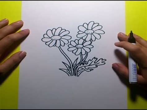 Como dibujar flores paso a paso | How to draw flowers ...