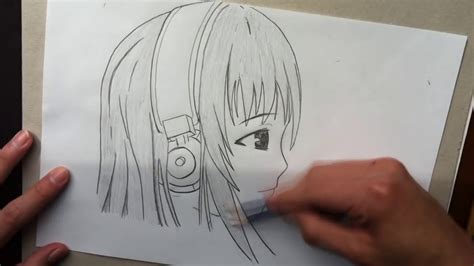 Como dibujar Manga #3   Cara vista de perfil   YouTube
