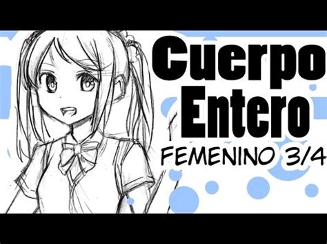 Como dibujar Manga | Cuerpo entero Femenino 3/4   YouTube