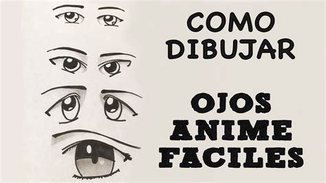 Cómo dibujar ojos anime o manga muy fáciles   YouTube