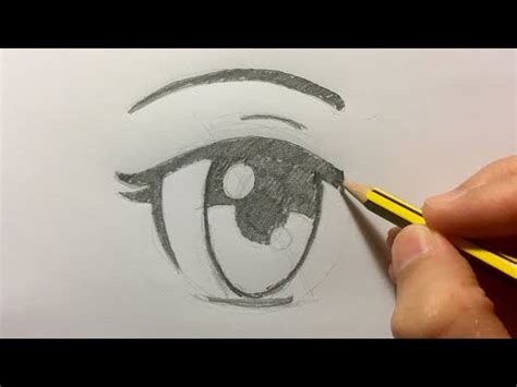 Como dibujar ojos en estilo anime   YouTube