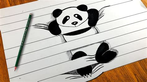 Como Dibujar Oso Panda en 3D | Panda | Videos para Niños ...