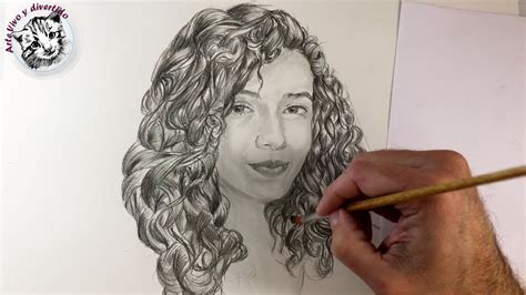 Como Dibujar Pelo Rizado Realista | Como Dibujar Retratos ...