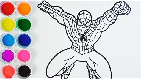 Cómo Dibujar Spiderman   Arte y Color Para Niños   How To ...