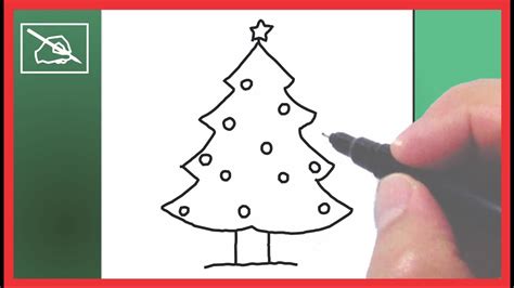 Cómo Dibujar Un Árbol De Navidad   Drawing A Chritmas Tree ...