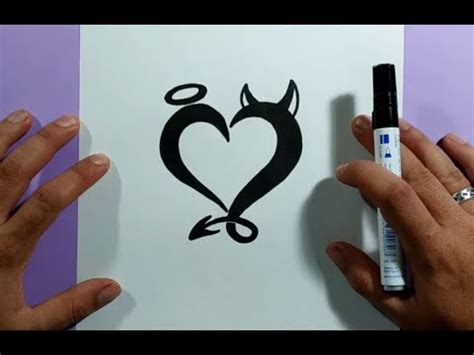 Como dibujar un corazon paso a paso 15 | How to draw a ...