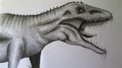 Cómo dibujar un dinosaurio a lápiz paso a paso, dibujando ...