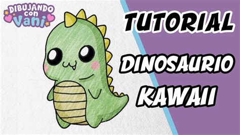 COMO DIBUJAR UN DINOSAURIO KAWAII | DIBUJOS FACILES PASO A PASO | Draw ...