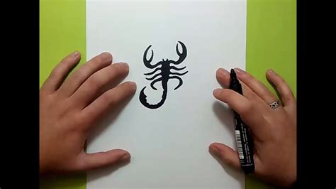 Como dibujar un escorpion paso a paso | How to draw a ...