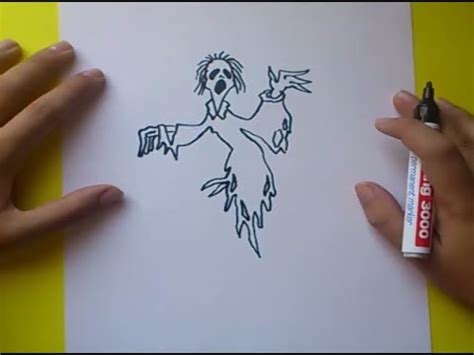 Como dibujar un fantasma paso a paso 2 | How to draw a ...
