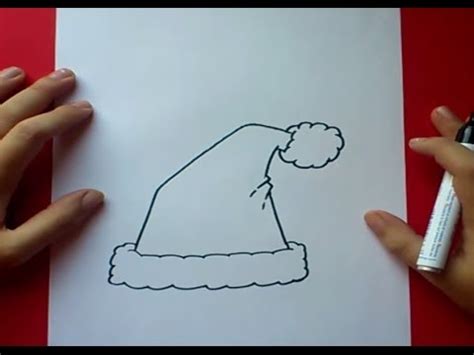 Como dibujar un gorro de papa noel paso a paso 2 | How to ...