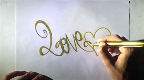 Como dibujar un graffiti de amor   YouTube