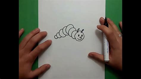 Como dibujar un gusano paso a paso | How to draw a worm ...