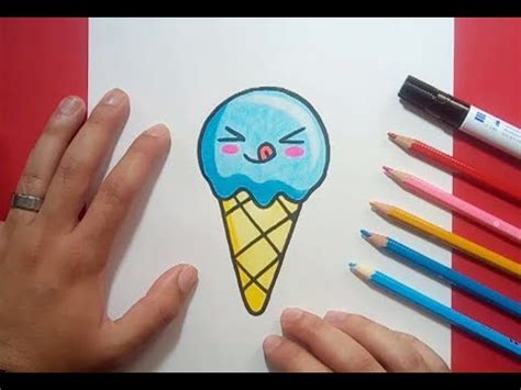 Como dibujar un helado kawaii paso a paso | How to draw a ...