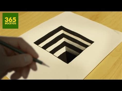 Como dibujar un Hoyo con ilusión óptica