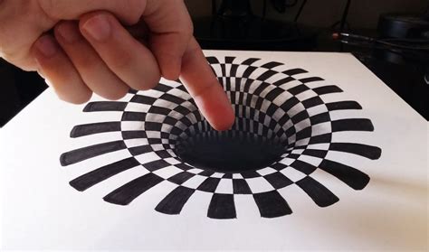 Cómo dibujar un INCREÍBLE agujero.hoyo 3D, How to draw a 3D hole ...