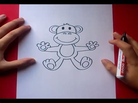 Como dibujar un mono paso a paso 3 | How to draw a monkey ...