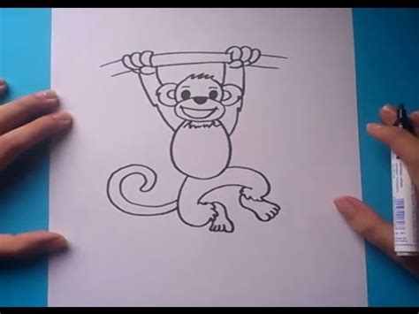 Como dibujar un mono paso a paso | How to draw a monkey ...