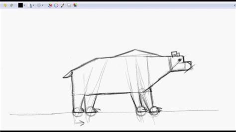 Cómo dibujar un oso con figuras geométricas   YouTube