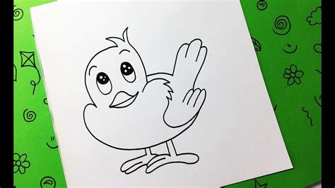 Cómo Dibujar un Pájaro Paso a Paso  Fácil y Rápido , How to Draw a Bird ...