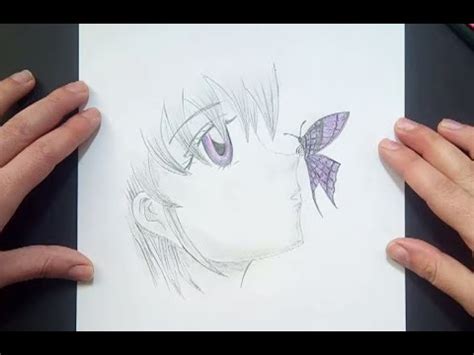 Como dibujar un rostro anime a lapiz | How to draw an ...