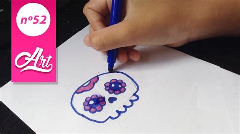 Como dibujar una calavera kawaii | Videos dibujando   YouTube