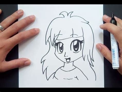 Como dibujar una chica anime paso a paso | How to draw an ...