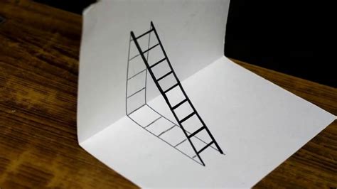 Cómo dibujar una escalera 3D   Demasiado fácil   YouTube